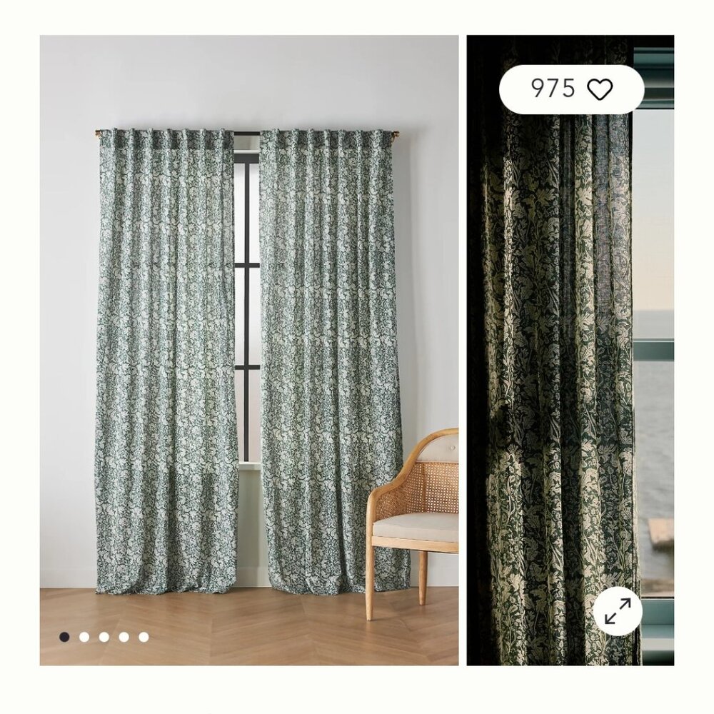 Anthropologie Hyacinth Curtains Set